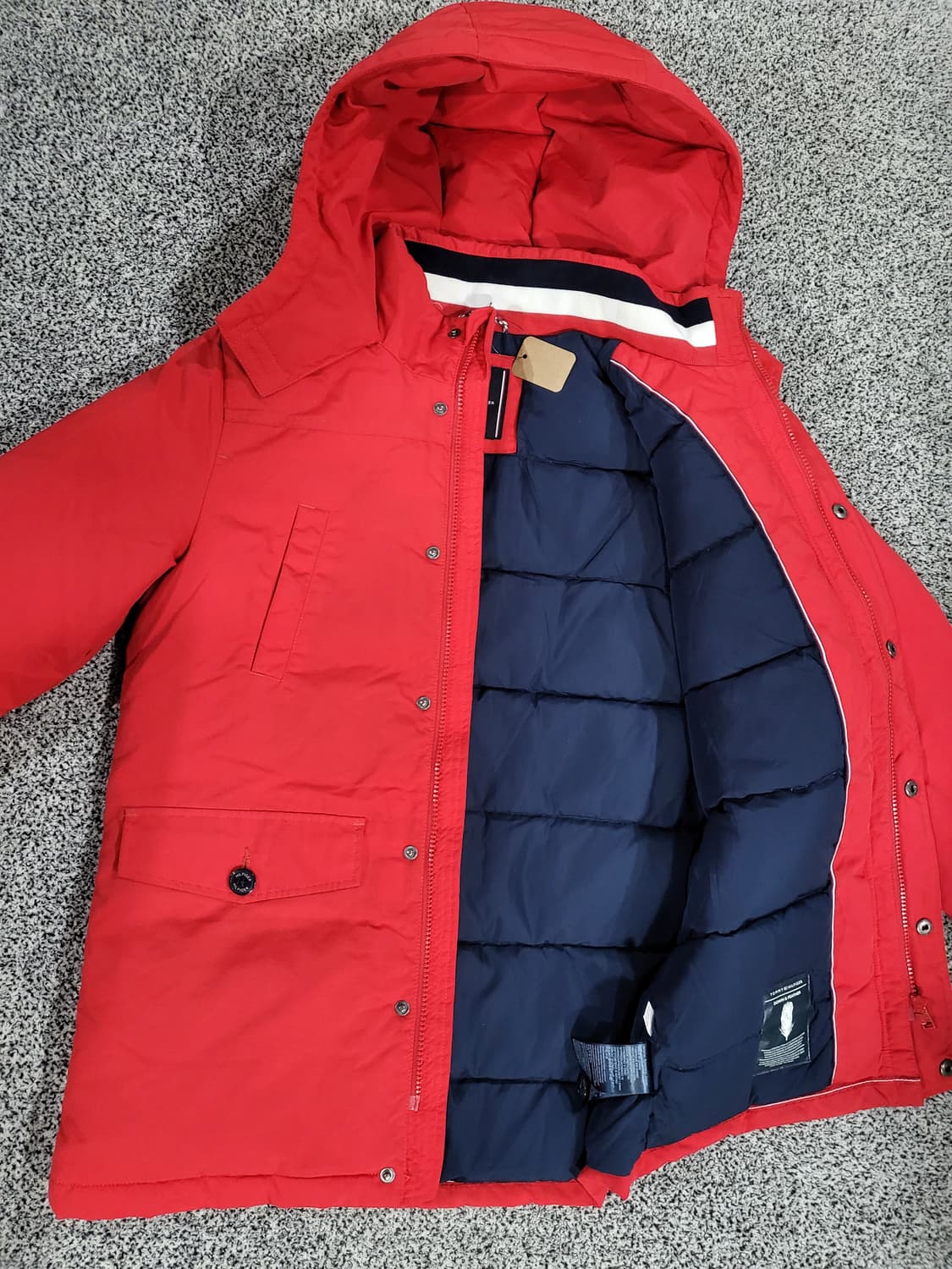 타미힐피거 레드 다운패딩 (152cm용)  상품이미지2