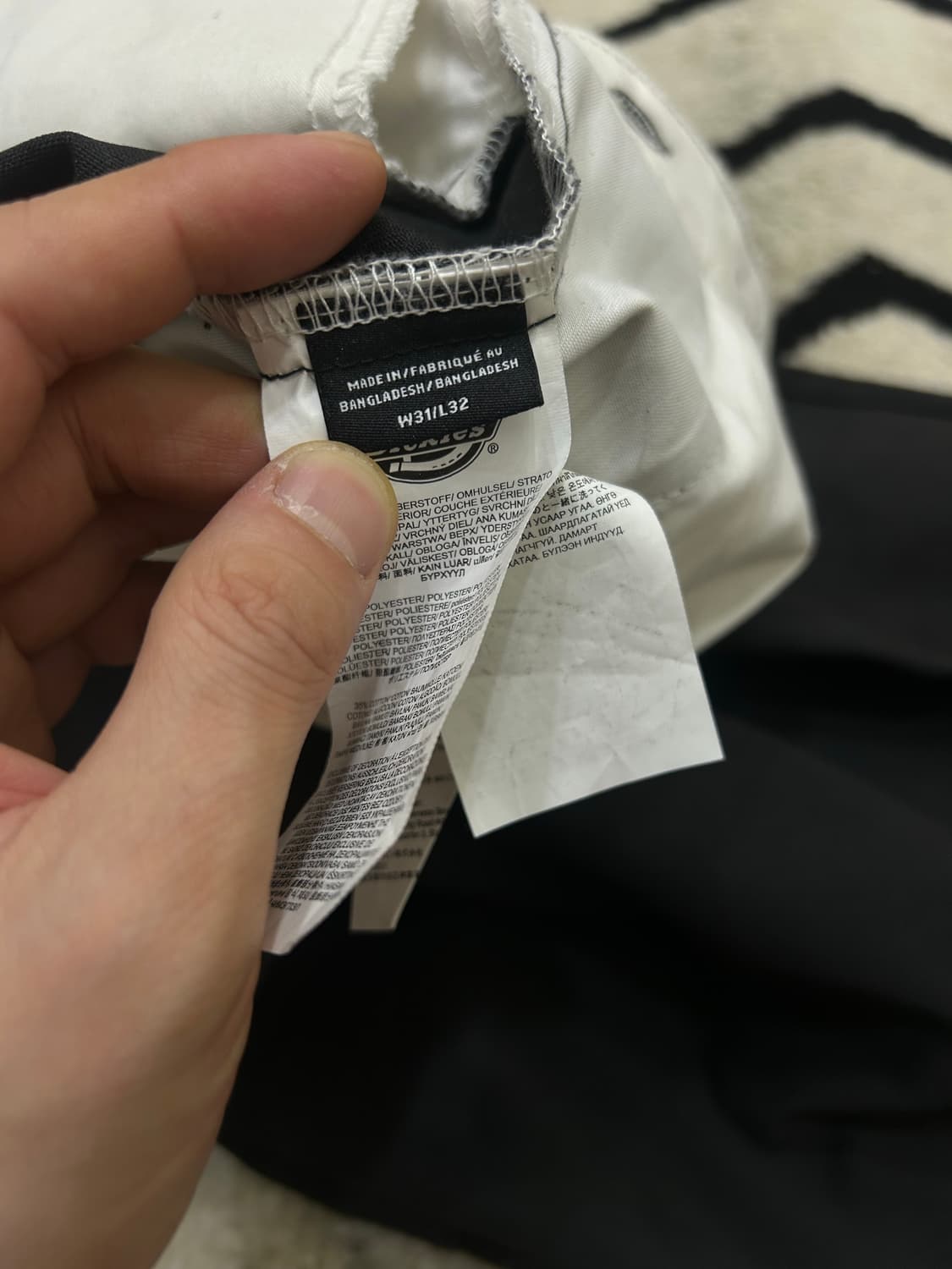 [31]디키즈 더블니 워크 팬츠/블랙 상품이미지5