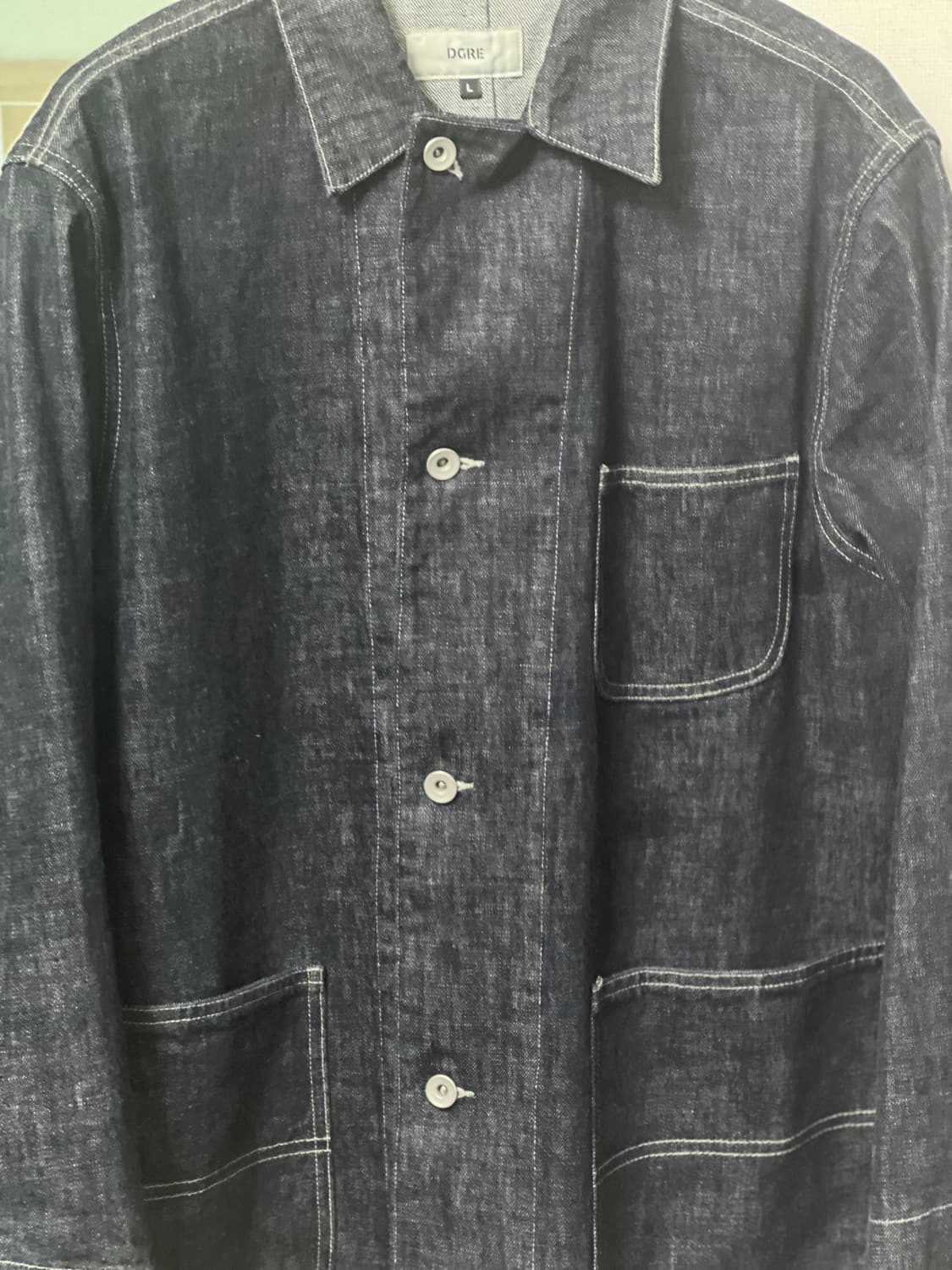 디그레 - COVERALL DENIM JACKET L사이즈 상품이미지2