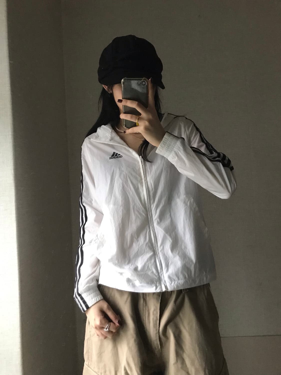 아디다스 흰검 바람막이 상품이미지5