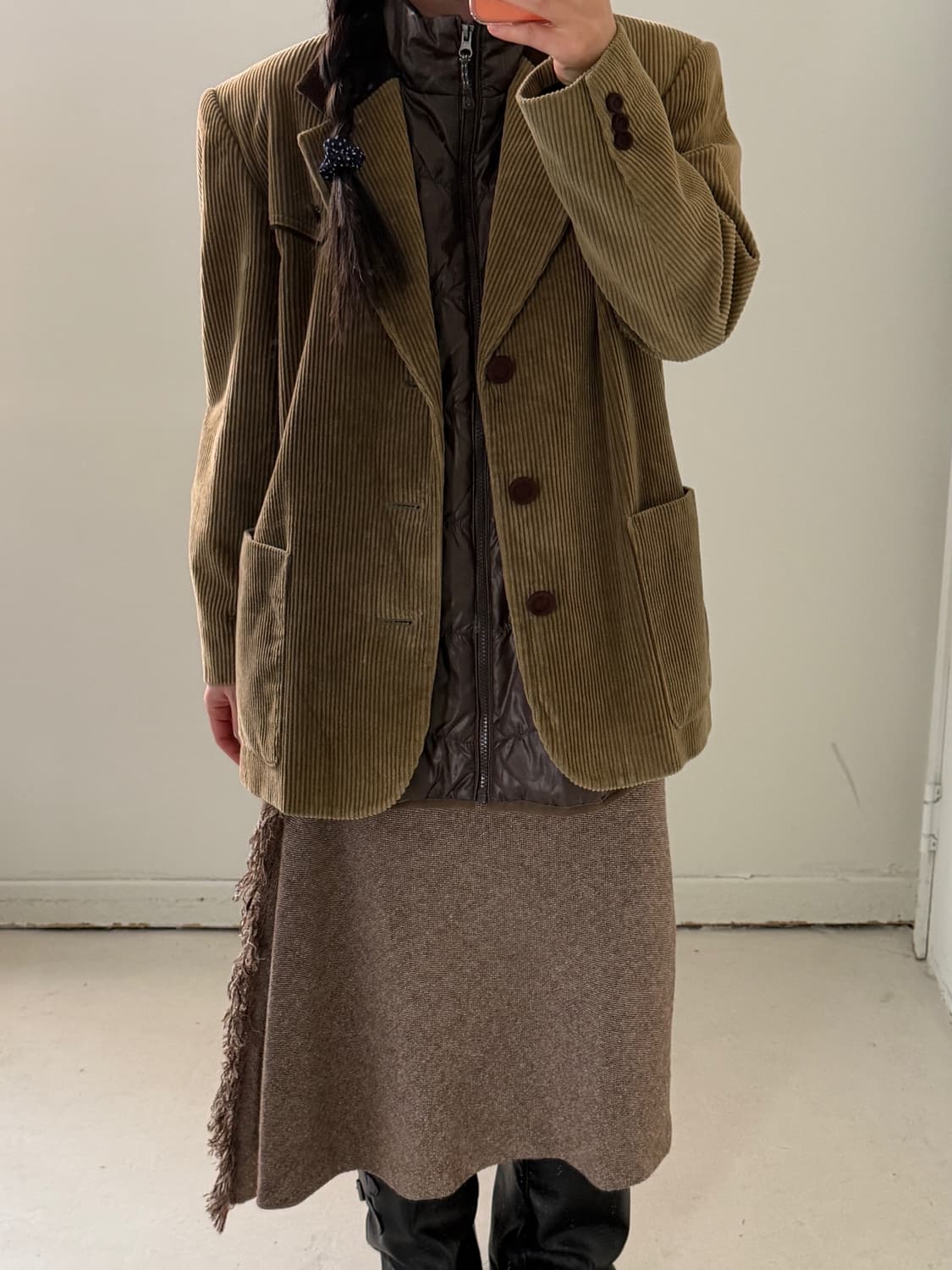 일본빈티지 코듀로이 블레이저 자켓 상품이미지2