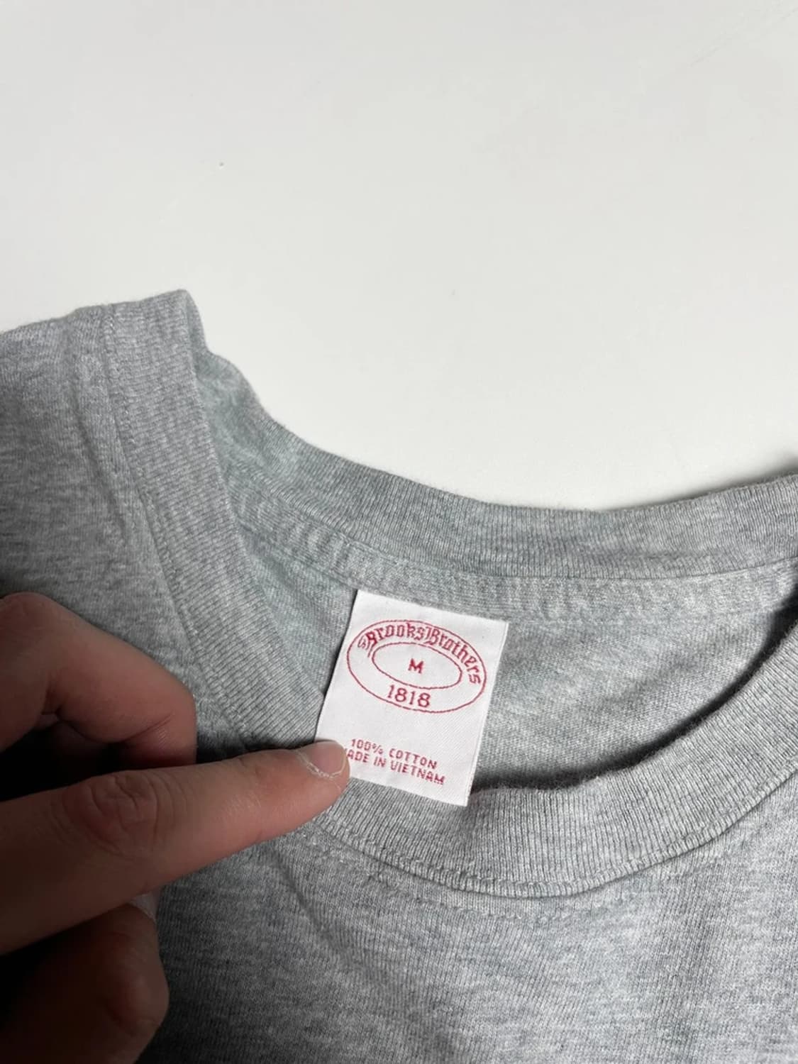 브룩스브라더스 골든 플리스 로고 크루넥 반팔 티셔츠 R1090 상품이미지5