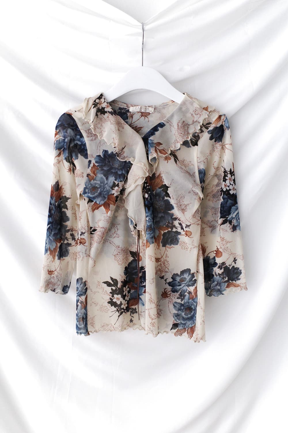 frill flower see-through T 상품이미지1