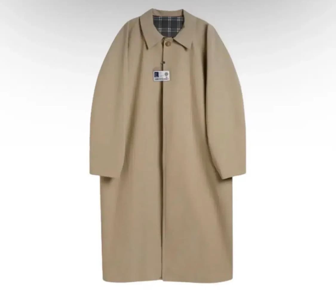 stu 에스티유 23fw 돌먼 체크 베이지 M사이즈 팝니다 상품이미지1