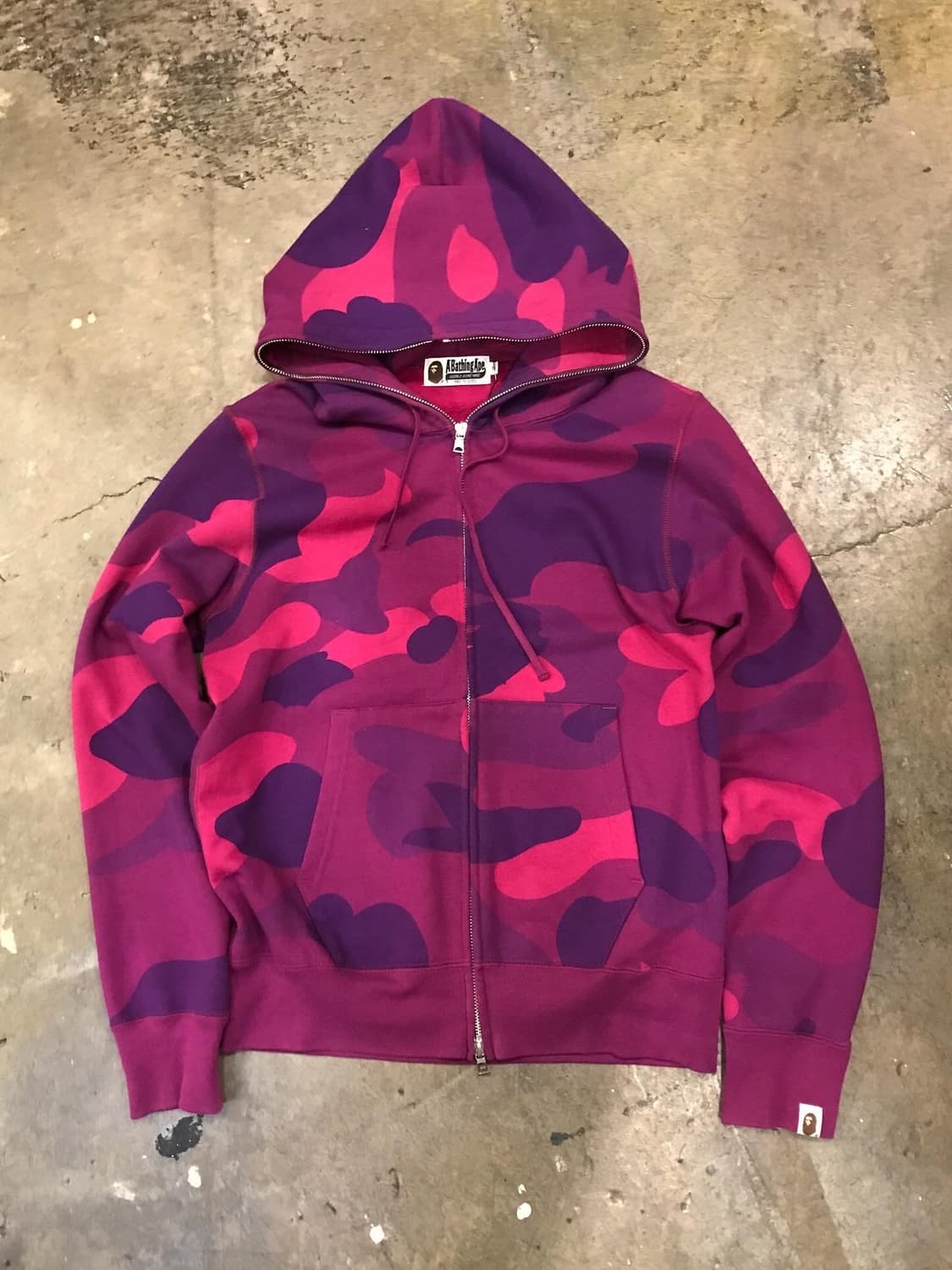 Bape Giant Purple Camo Hood Zip-Up 상품이미지6
