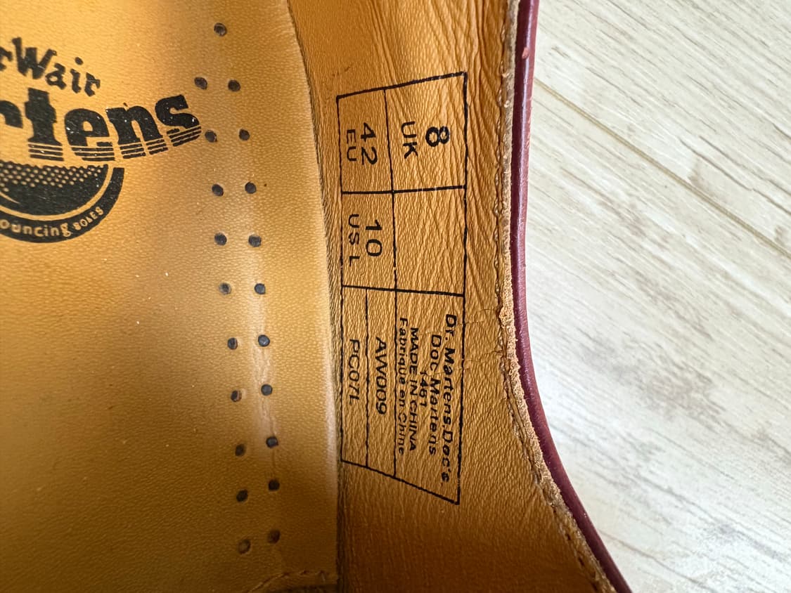 닥터마틴 1461 3홀 체리레드 270 상품이미지7