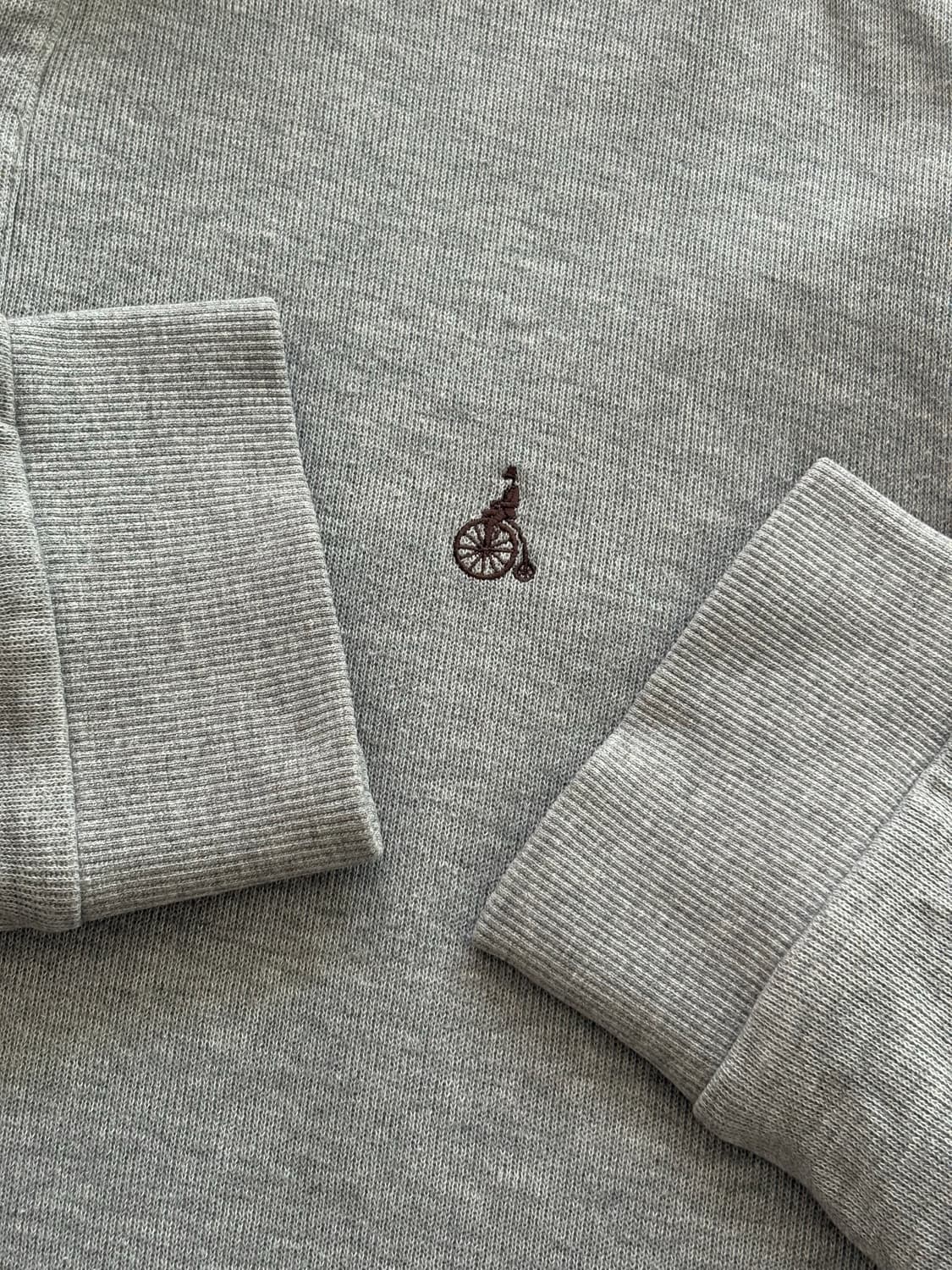 빈폴 엘보 패치 그레이 버튼넥 맨투맨  상품이미지3