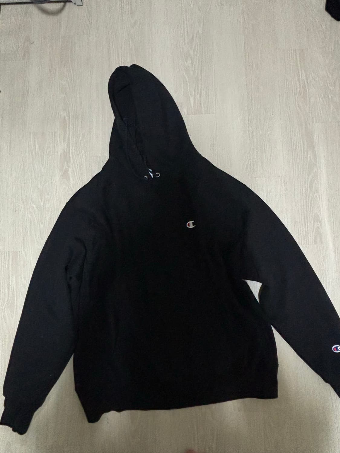 챔피온 리버스위브 후드티 블루택  상품이미지3