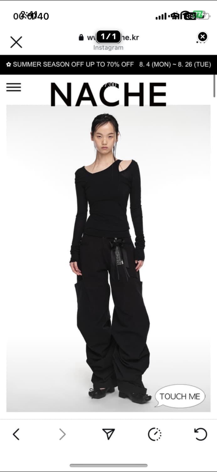 나체핀턱 블랙 1사이즈  구해요  상품이미지1