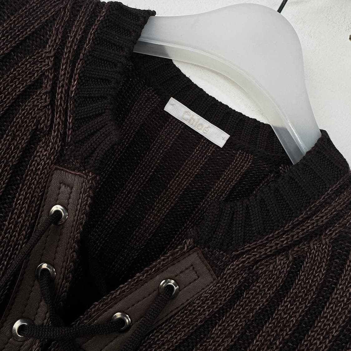 끌로에 Chloe 레이스업 니트 원피스 상품이미지2