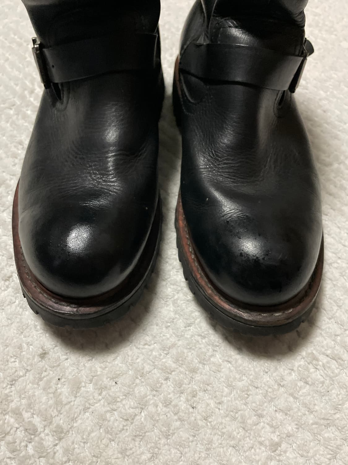 패스파인더 웨스턴 무드 레더 엔지니어 부츠 블랙 상품이미지6