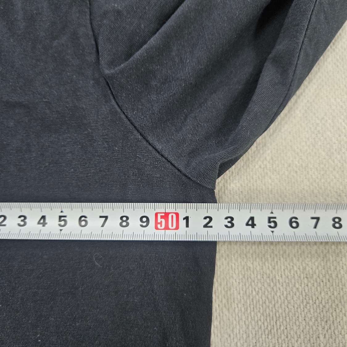 100 머렐 남성 블랙 무지 긴팔 티셔츠  0611E2 상품이미지5