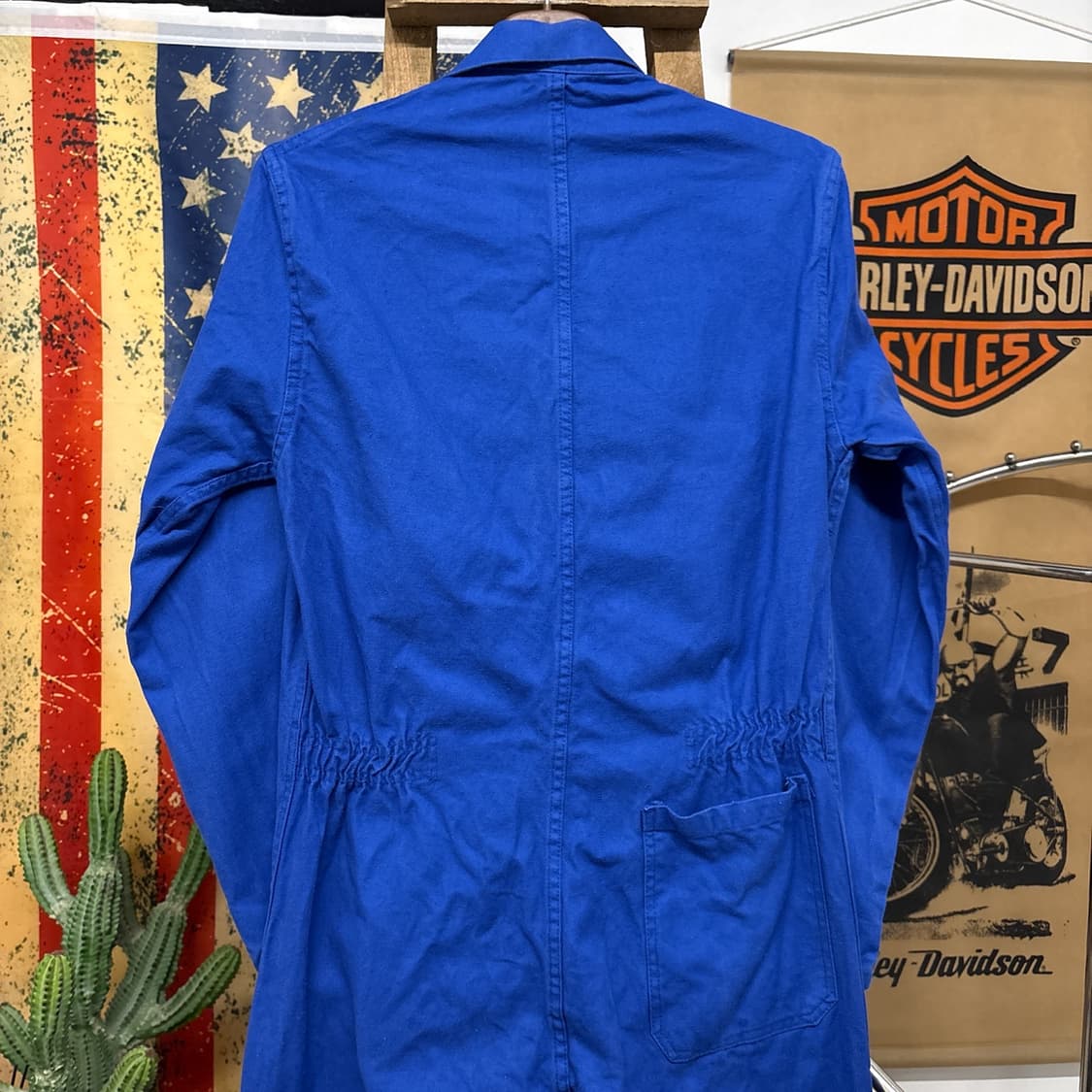 80~90s 프렌치 워크웨어 코튼트윌 집업 점프수트 프랑스생산 N954 상품이미지7