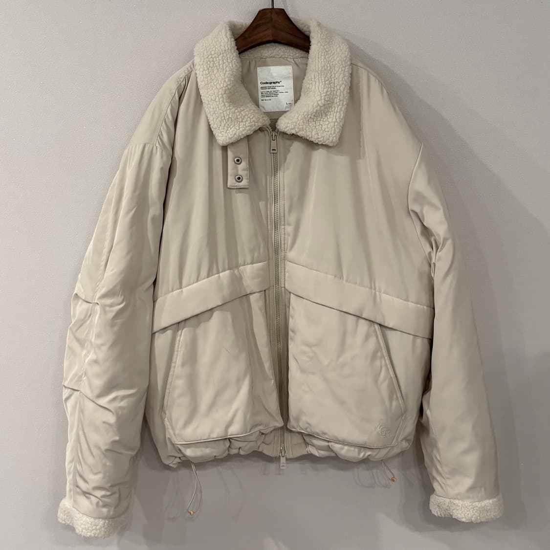Code:graphy 코드그라피 보아털 자켓 L 베이지 상품이미지1