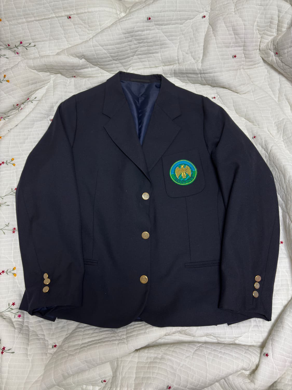 프랑스군 세인트 시르 군사학교 네이비 금장 블레이저 자켓(105) 상품이미지1
