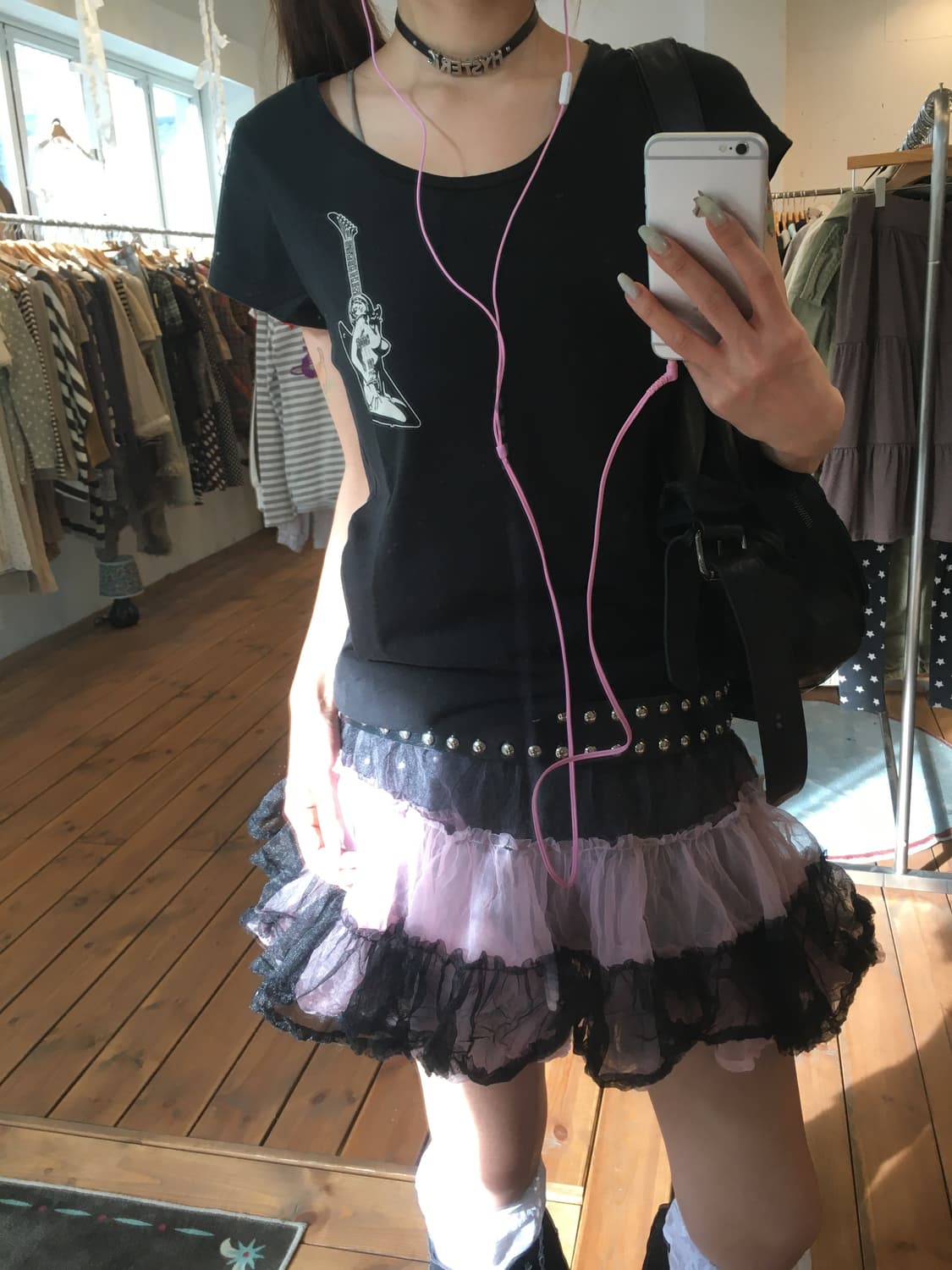 히스테릭글래머 히스걸 기타 백로고 반팔 상품이미지5