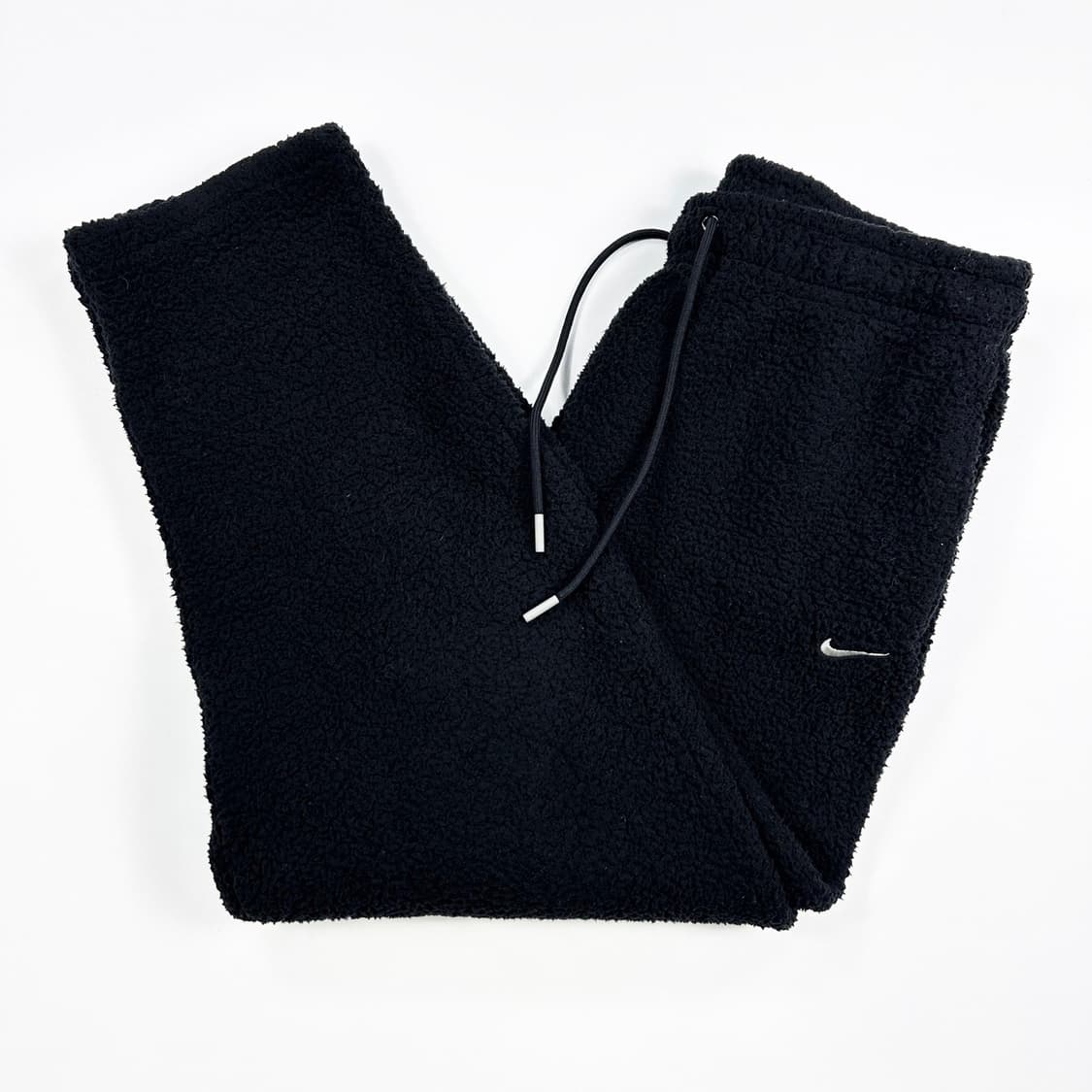 나이키 스우시 블랙 후리스 츄리닝바지 (L 여성추천) 상품이미지2