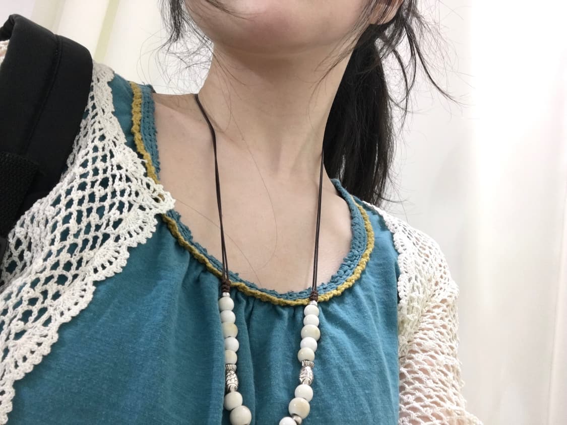 Teal Crochet Trim Sleeveless Top 상품이미지2