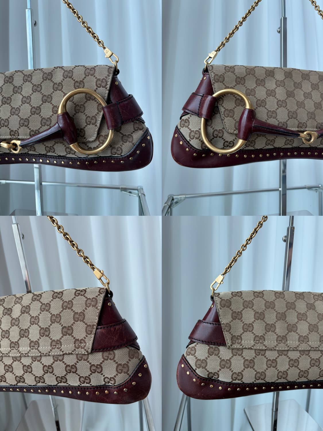 구찌 x 톰포드 F/W2003 홀스빗 스터드 체인 숄더백 상품이미지9