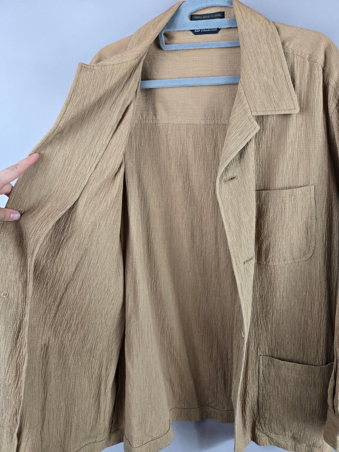 [무료배송]켄컬렉션 100 남성 얇은 링클 스판 자켓 상품이미지8