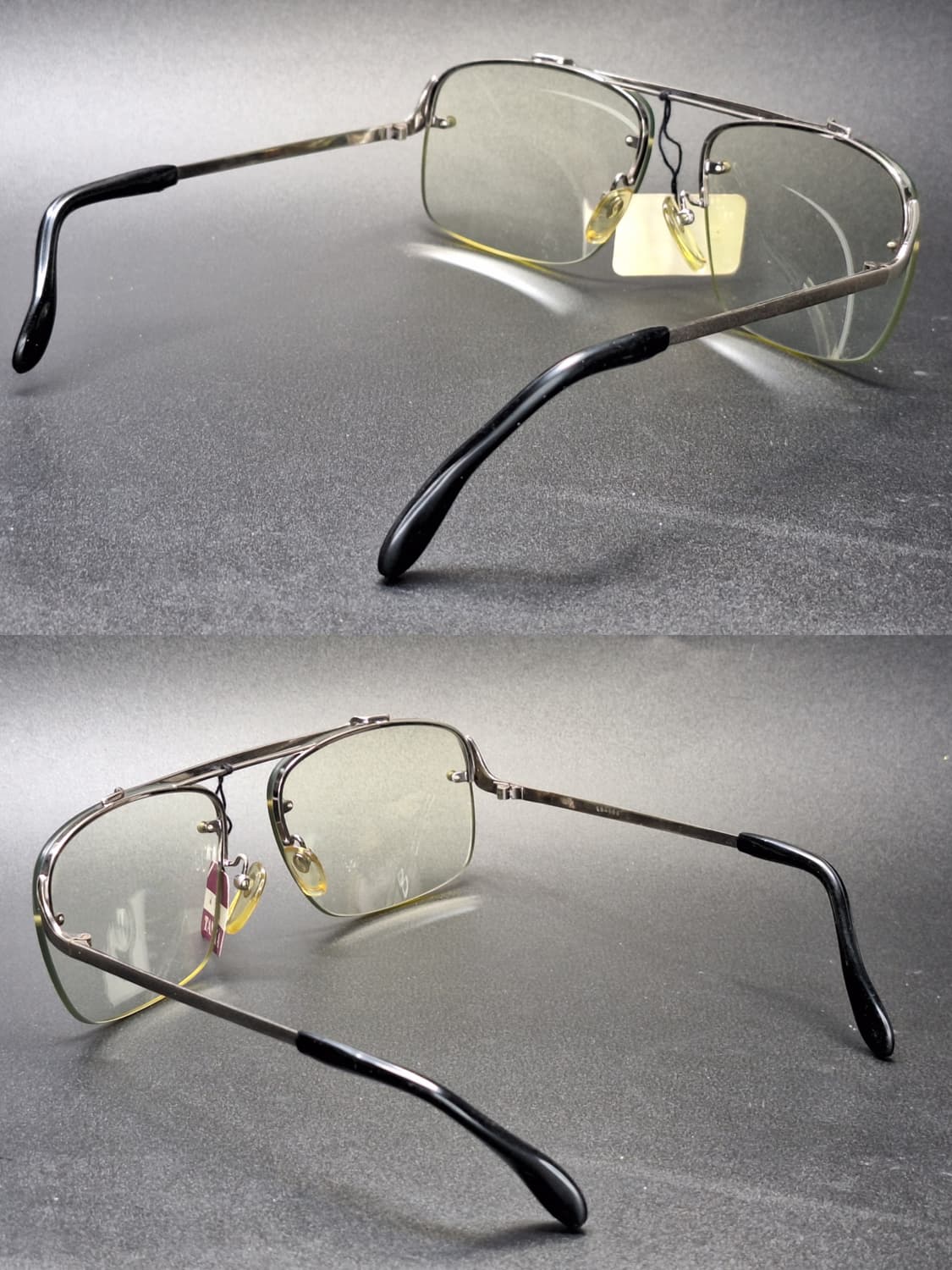 80s 일본제 빈티지 데드스톡 미사용/반무테 선글라스 겸 안경테 고프코어 상품이미지7