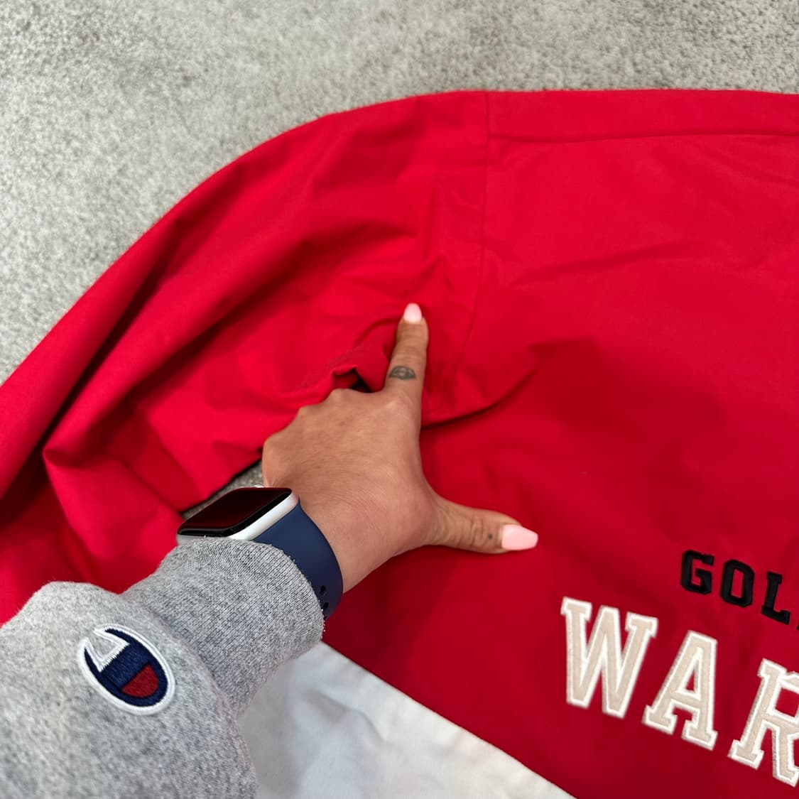 NBA 골든스테이트 워리어스 아노락 자켓L 상품이미지10