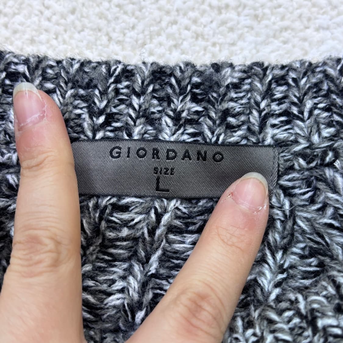 L 지오다노 라운드넥 니트 스웨터 0320E 상품이미지3