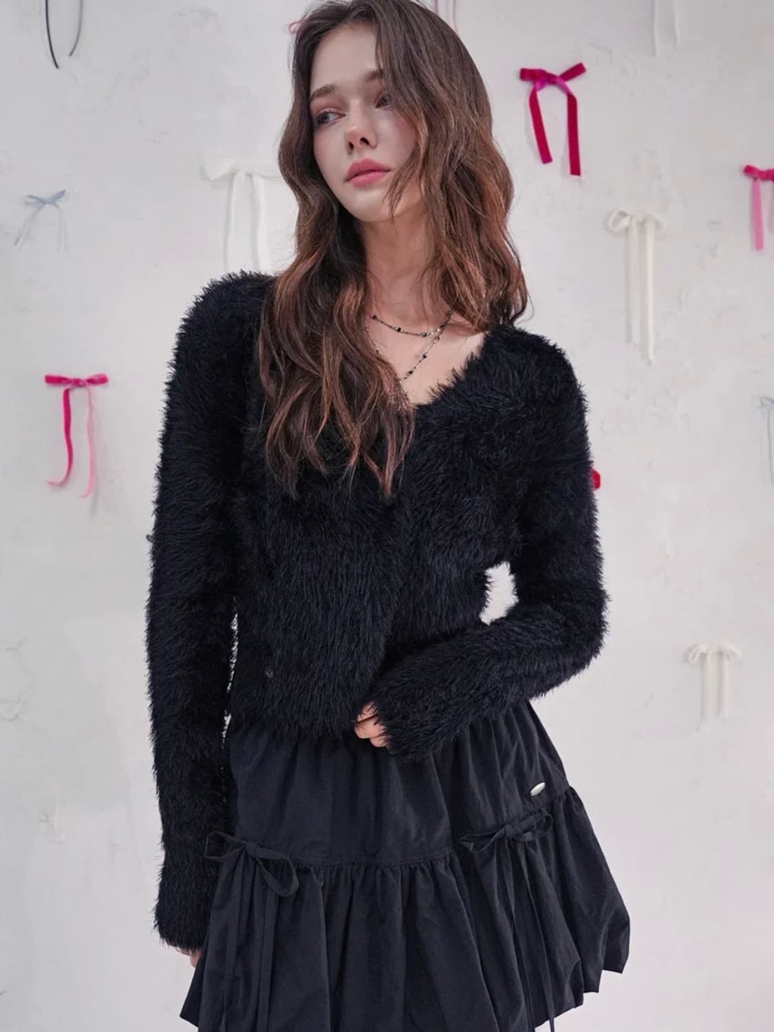 비바셔스 가디건 Ange Two-button Knit CD_4Colors 상품이미지1