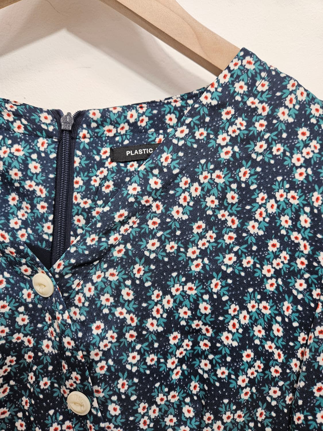 플라스틱아일랜드 잔꽃무늬 미디원피스 S 상품이미지7