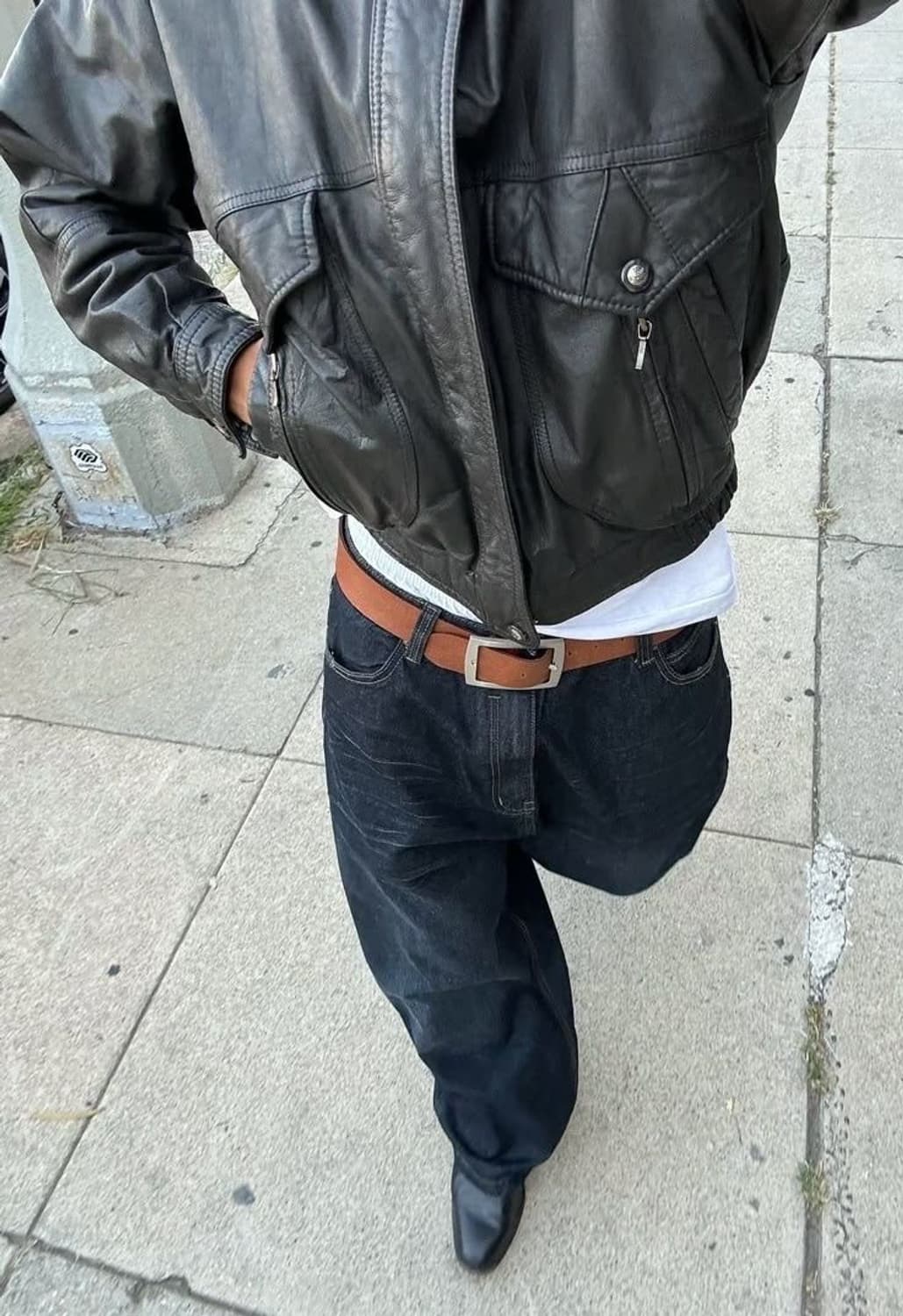 [L] 빈티지 양가죽 봄버 자켓 상품이미지5