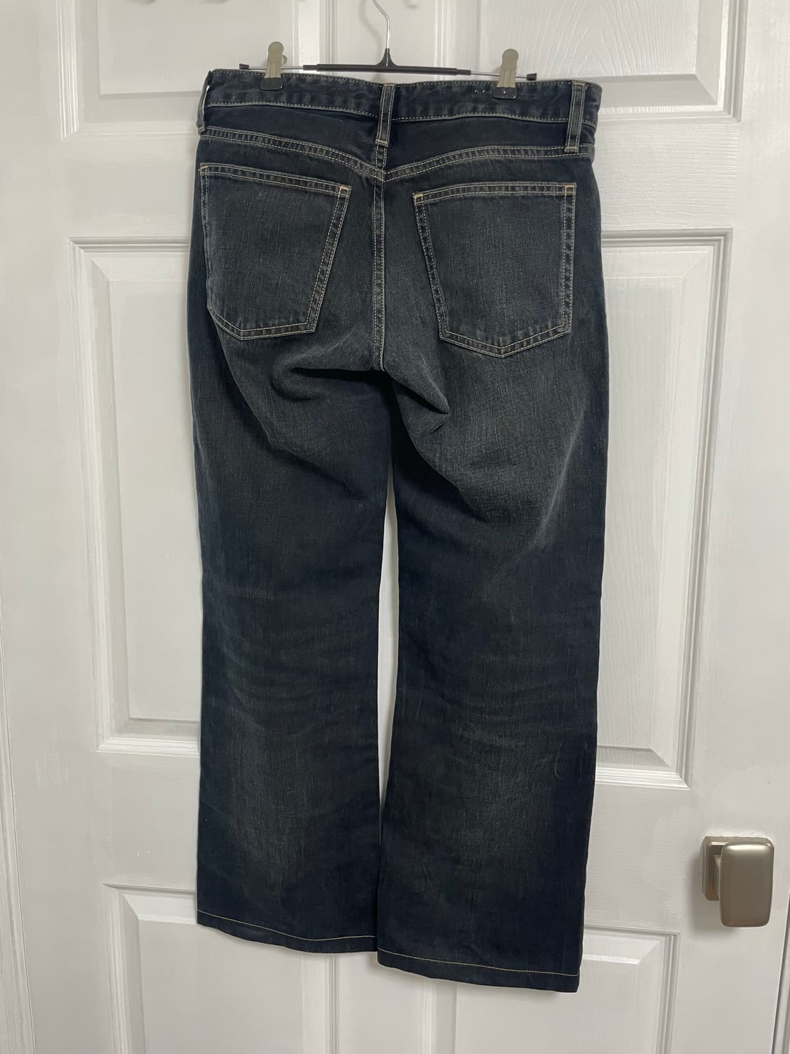 자라 일자핏 흑청 데님 상품이미지3