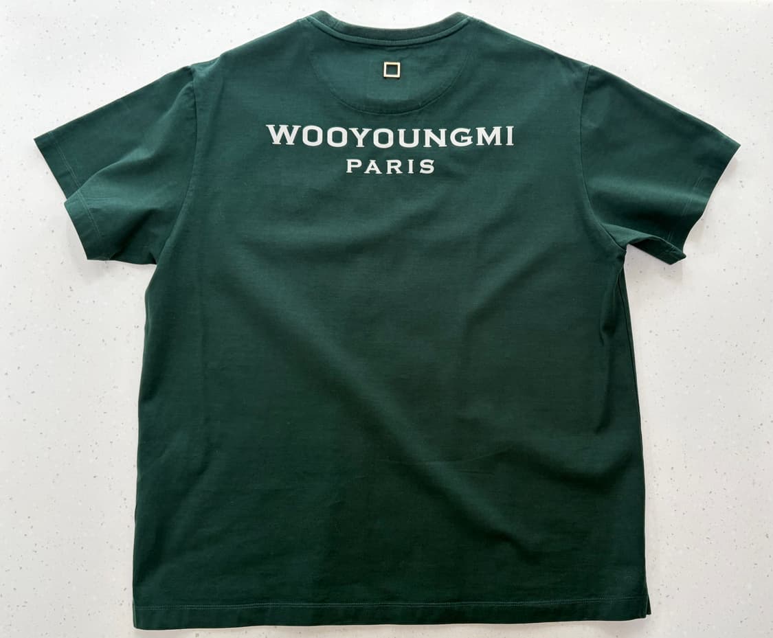 우영미 백로고 티셔츠 그린(46) 상품이미지2