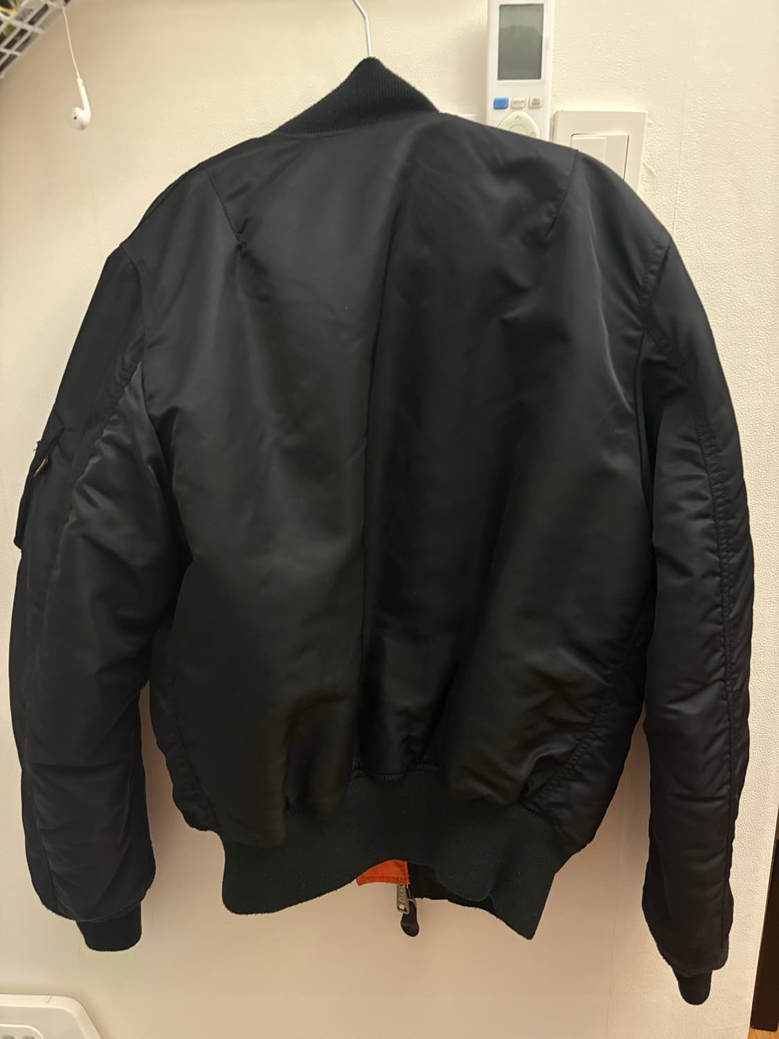 알파인더스트리 ma-1 블랙 s 상품이미지2