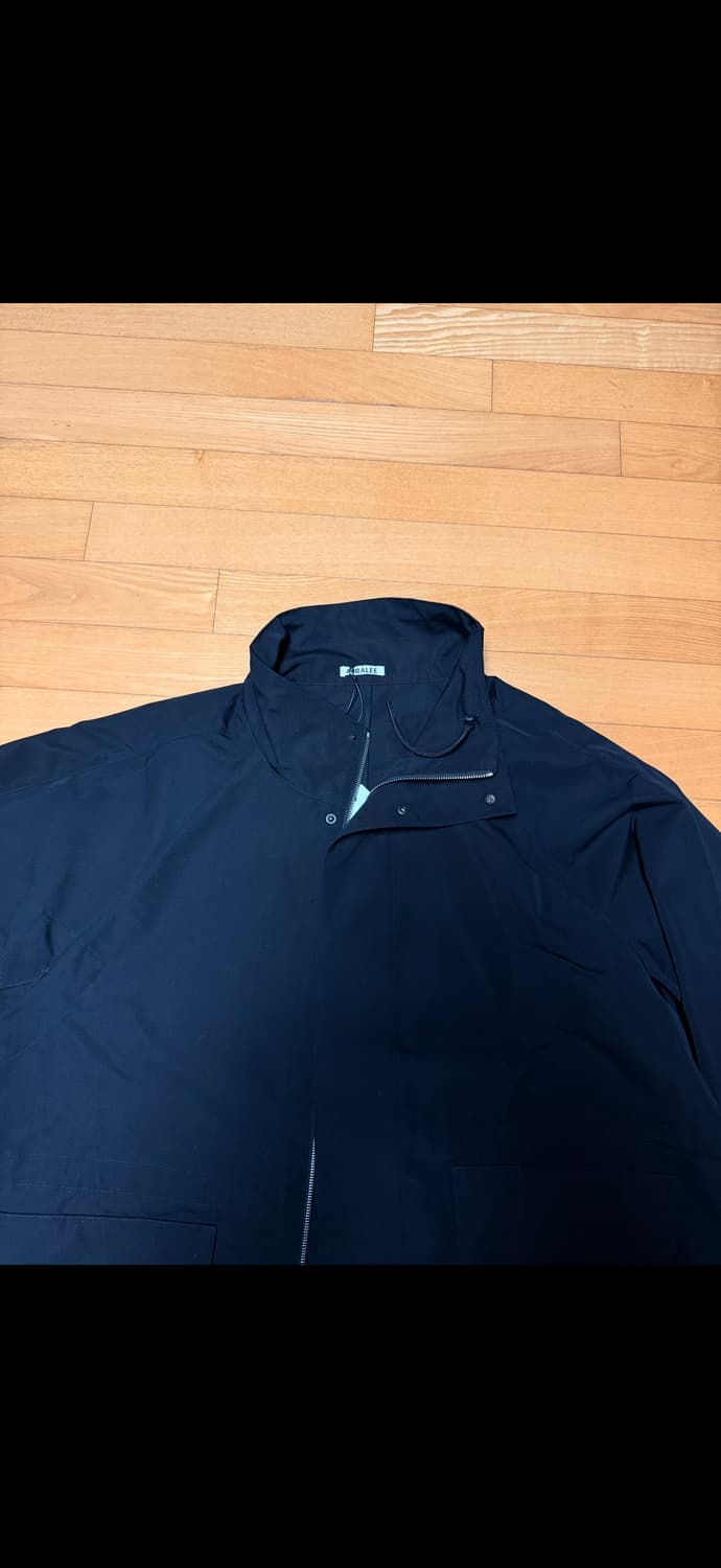 오라리 25ss 하이넥 블루종 블랙 5 상품이미지5