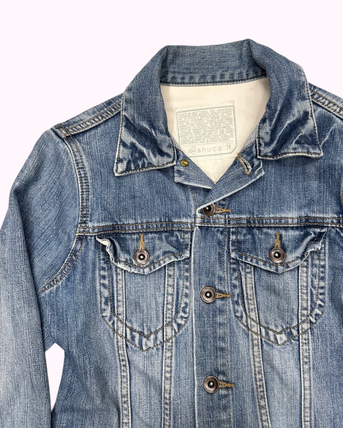 SHUCA fade washing denim jacket 상품이미지2