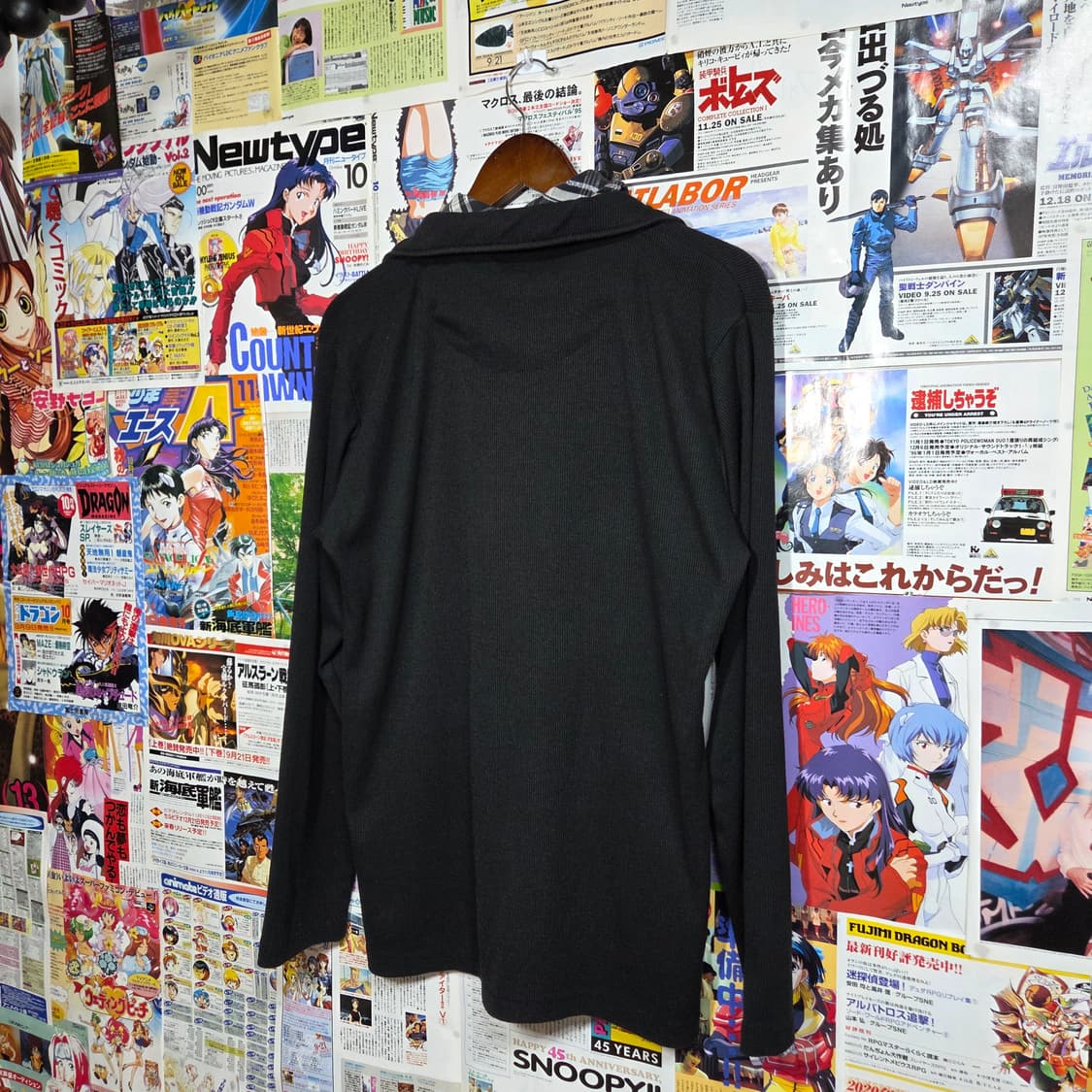 JPN 펑크 셔츠 레이어드 펑크 골지 롱슬리브 . 상품이미지6