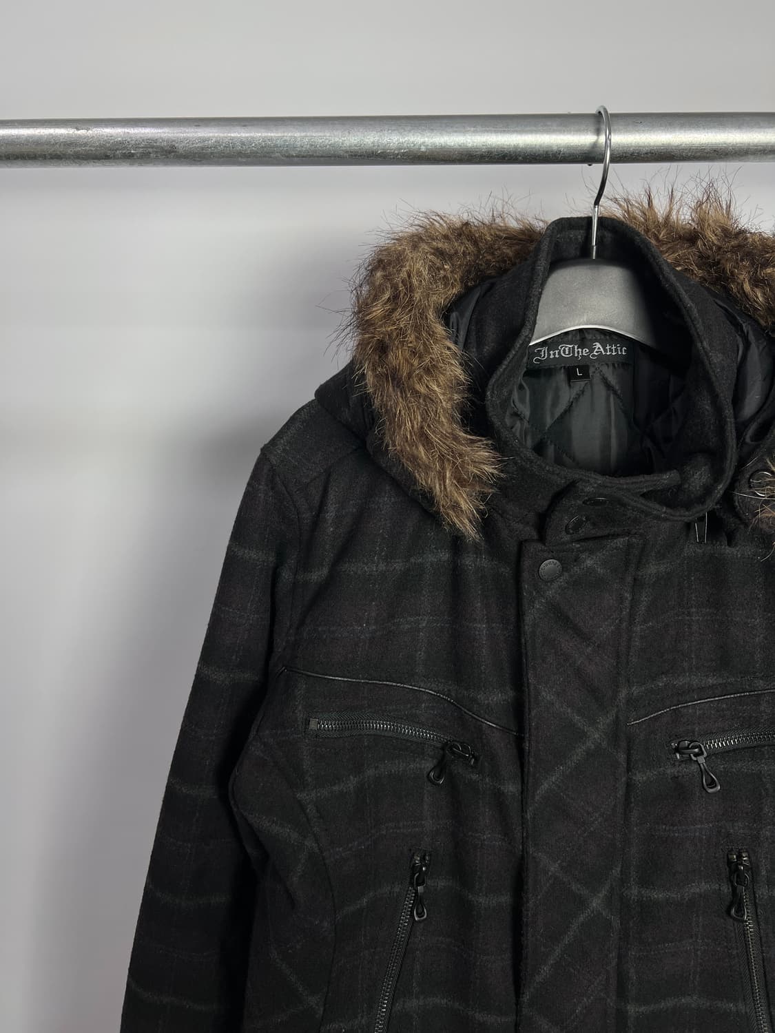 인 더 애틱 체크 집업 자켓  상품이미지2