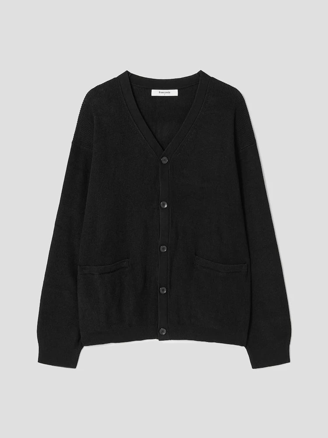 (새상품 택포가격) 에잇세컨즈 강연 와이 가디건 블랙 M 상품이미지1