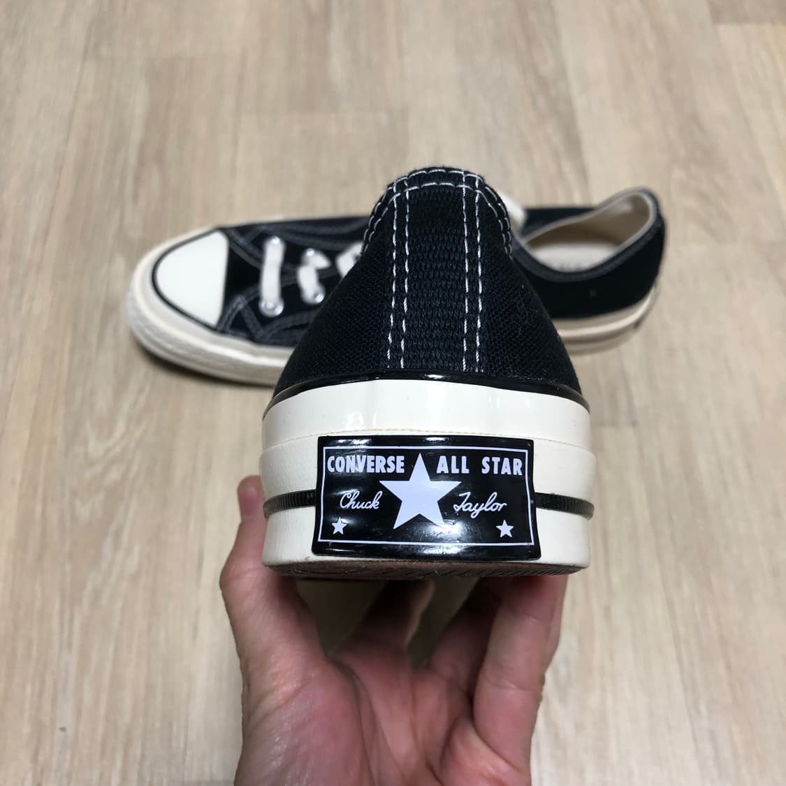 (255) 새상품 컨버스 CONVERSE 척테일러 70's 로우 블랙 상품이미지2