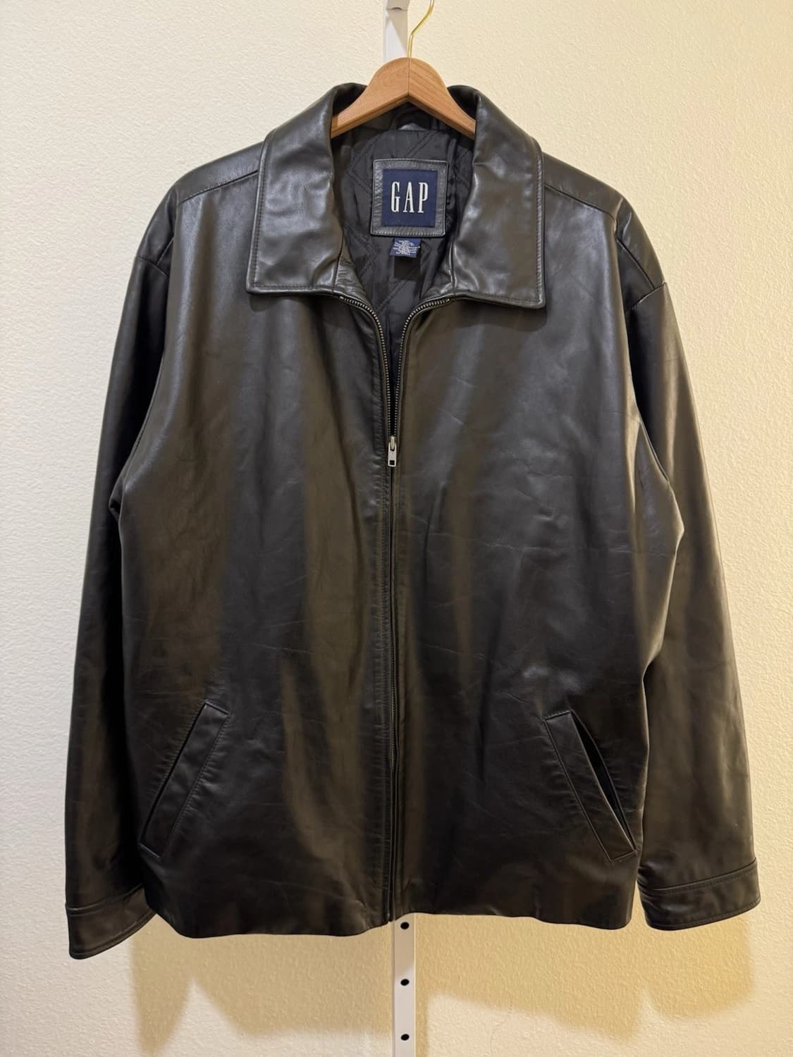 올드 갭 싱글 레더 자켓 상품이미지1