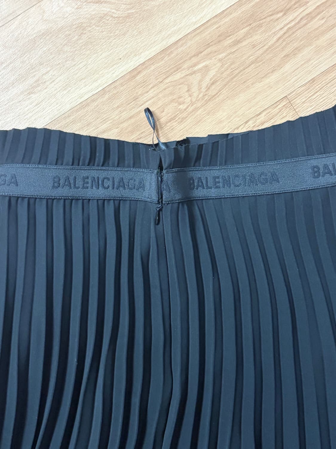 (F38)발렌시아가 비대칭 플리츠 치마 상품이미지2
