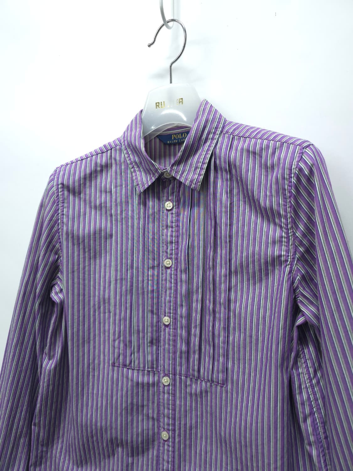 폴로 플리츠 스트라이프 셔츠 ( 여성 55 ) 상품이미지3