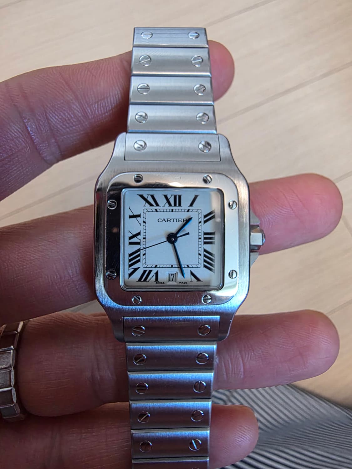 까르띠에 산토스 갈베 lm 쿼츠 풀박스 상품이미지4