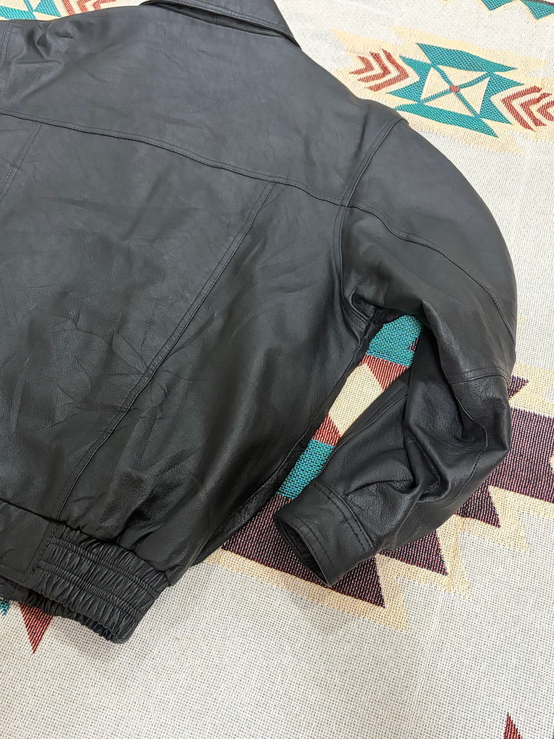 90s F.concept leather bomber jacket 상품이미지7