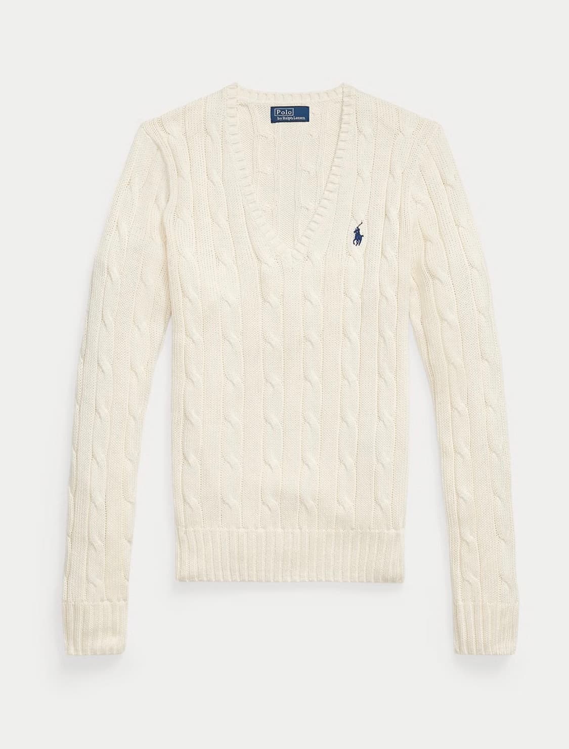폴로 랄프로렌 여성 케이블 니트 크림 상품이미지1