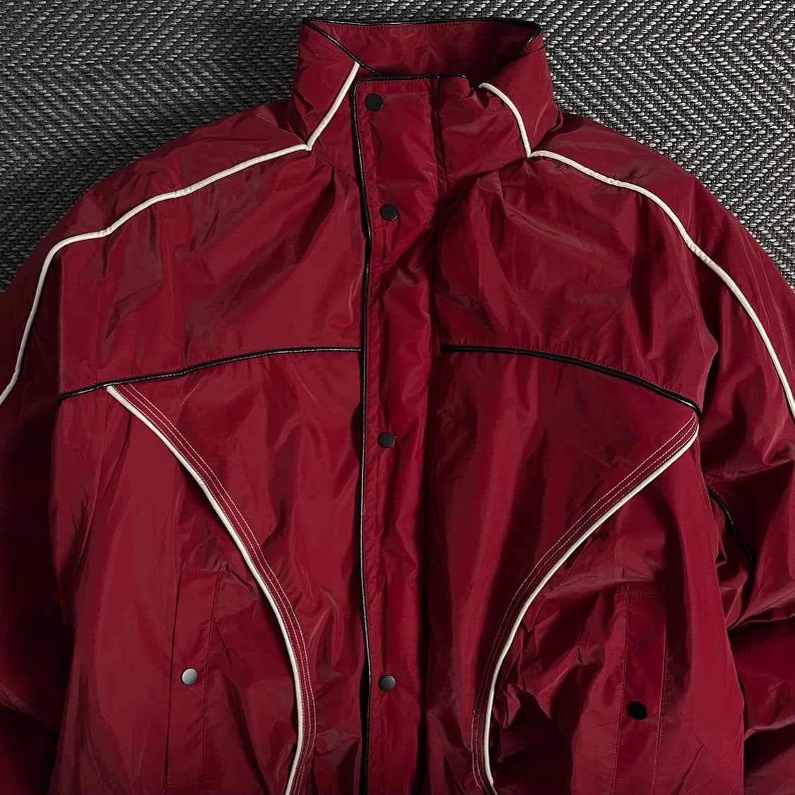 BOUND 빈티지 라이닝 사틴 바이커 자켓y 3165 상품이미지5