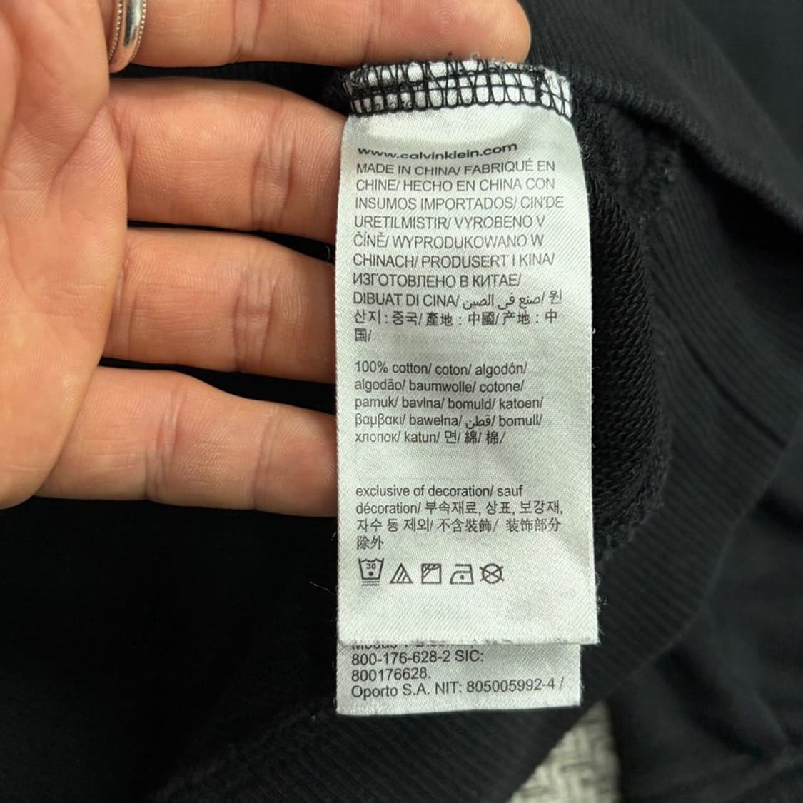캘빈클라인 진 센터로고 맨투맨 v4543 상품이미지8