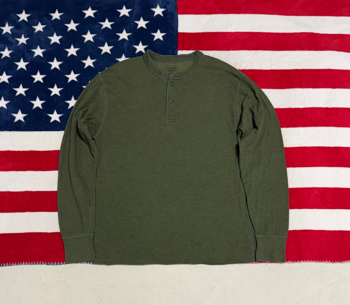 엘엘빈 헨리넥니트 L.L.bean henry neck knit 빈티지니트 상품이미지1