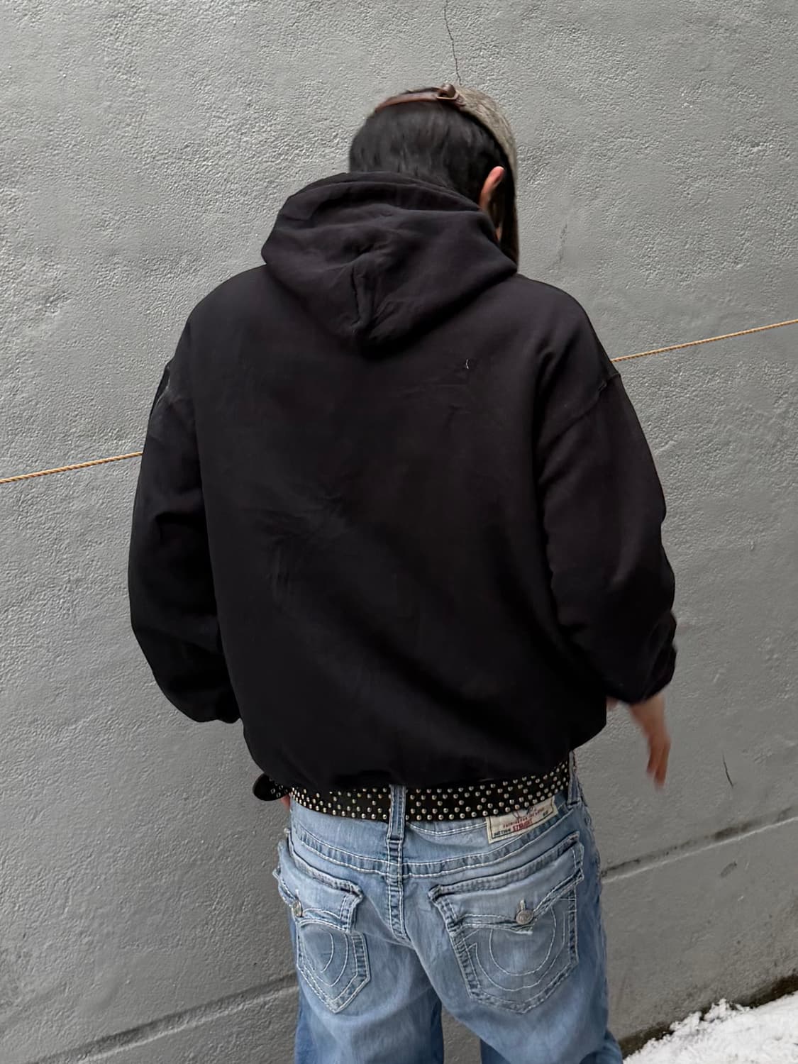 길단 후드티 블랙 상품이미지1