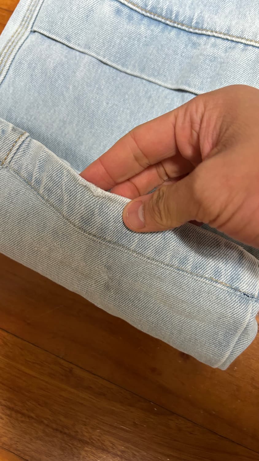 풀구성) 플프 웨이브 지퍼팬츠 스카이블루 L 상품이미지4